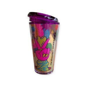 Starbucks 2023 Pride Glitter Cold Cup Tim Singleton 16oz Grande Limited Edition